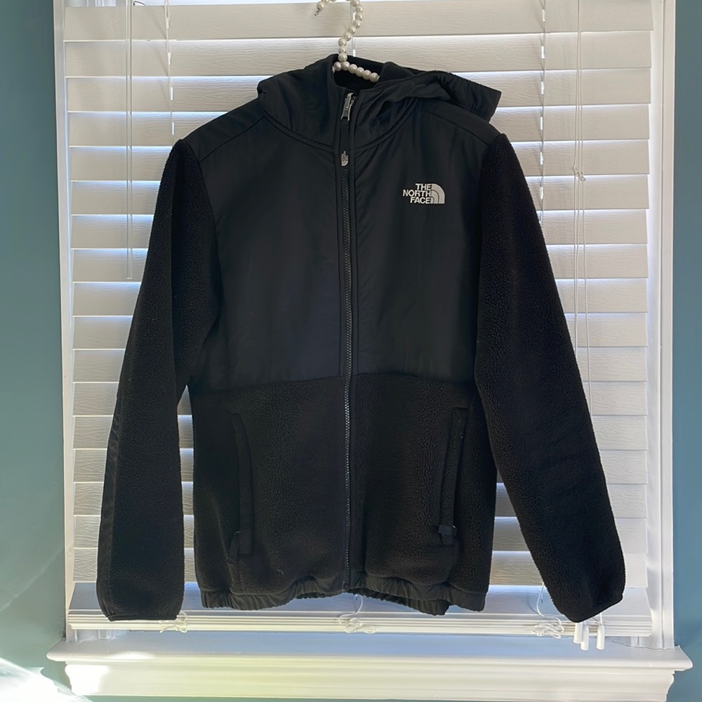 Girls north face Denali fleece - black